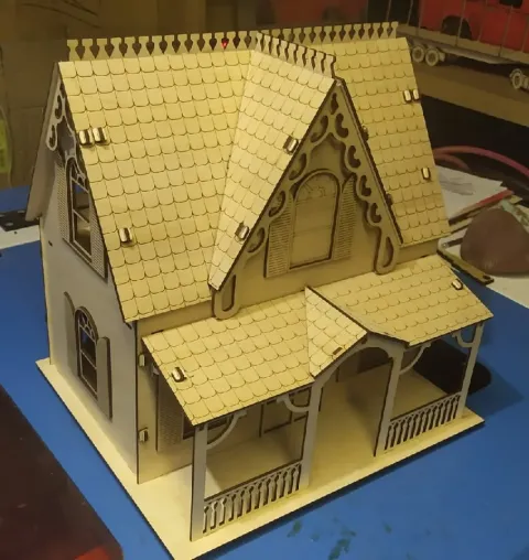 Ahşap Dekoratif Dollhouse