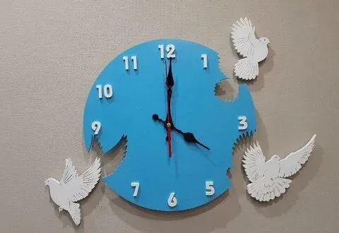 Kuşlar Duvar Saati