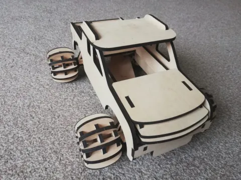 Ahşap Oyuncak Kamyon 3D Model