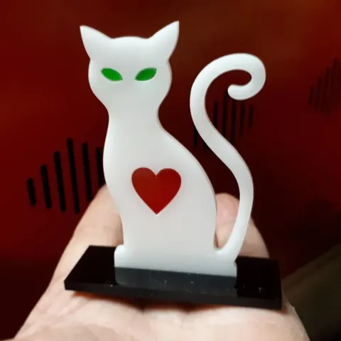 Sevimli Kedi Akrilik 3mm