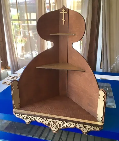 Ortodoks Simgesi Köşe Rafı