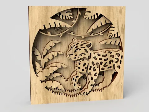 Orman Sahne Katmanlı Ahşap Sanat