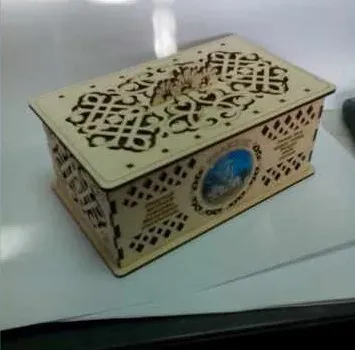 Dekoratif Kontrplak Mücevher Kutusu