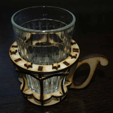 Ahşap Bardaklık