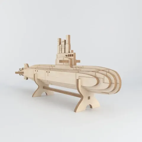 Denizaltı Ahşap Modeli