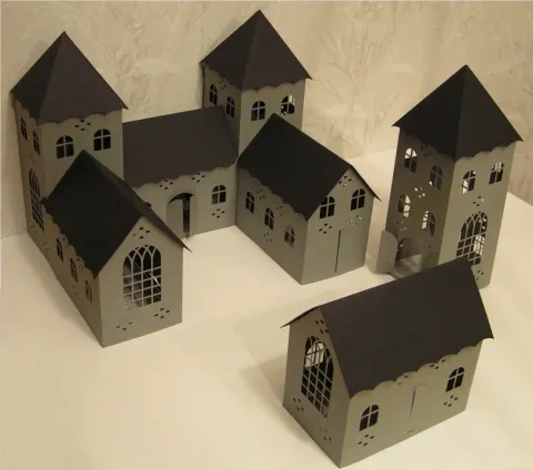 3D Kağıt Kale El Sanatları Kale Kağıt Modeli