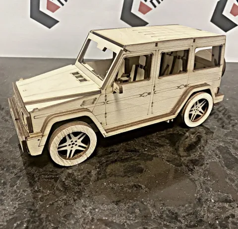 Mercedes G-Serisi 3D Ahşap Model