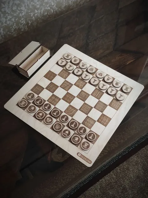 Ahşap Satranç Takımı Ve Kutusu