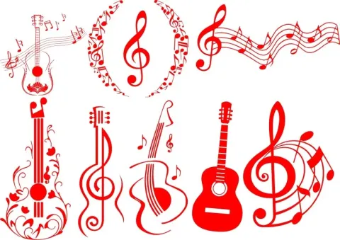 Gitar Müzik Vektörleri