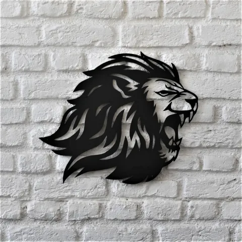 Aslan Duvar Dekoru
