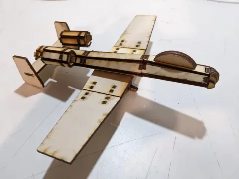 A10 Uçak 3D Puzzle