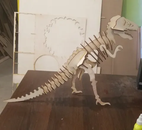 Tyrannosaurus Dinozor 3D Puzzle 3mm