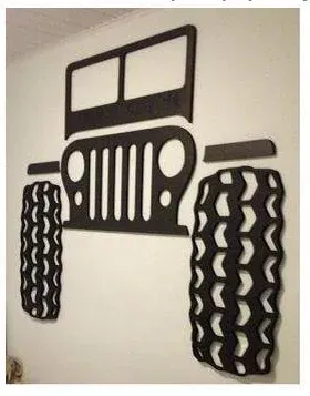 Jeep Duvar Paneli Dekoru