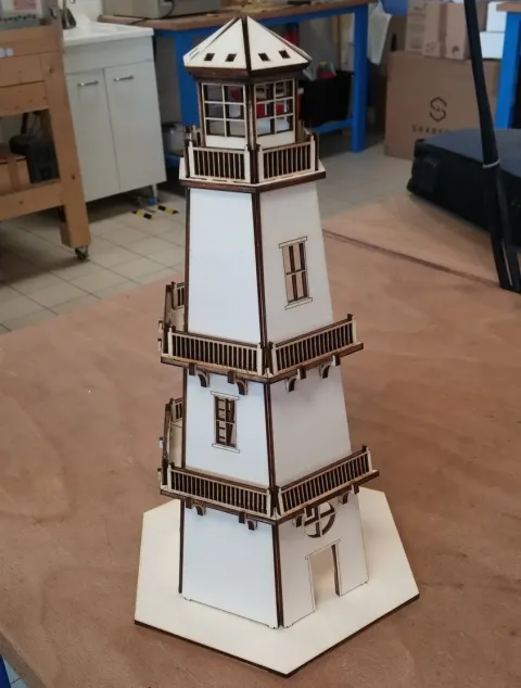 Deniz Feneri 3D Model Kit Oyuncak 4mm Mdf