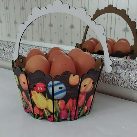 Paskalya Kovası Dekoru Paskalya Sepeti