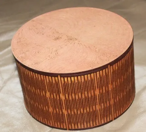 Yuvarlak Kutu 3mm MDF 150 Çap