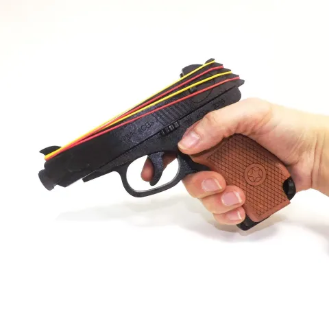 Ahşap Lastik Bant Silah Oyuncak