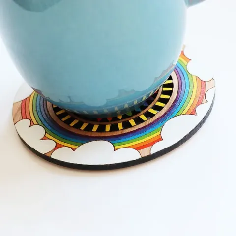 Dekoratif Ahşap Bardak Altlığı