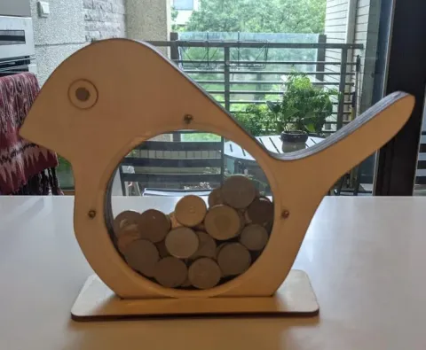 Sevimli Kuş Kumbara Coin Bank Kumbara Çocuklar İçin