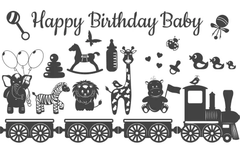 Oyma Bebek Doğum Günü Süslemeleri